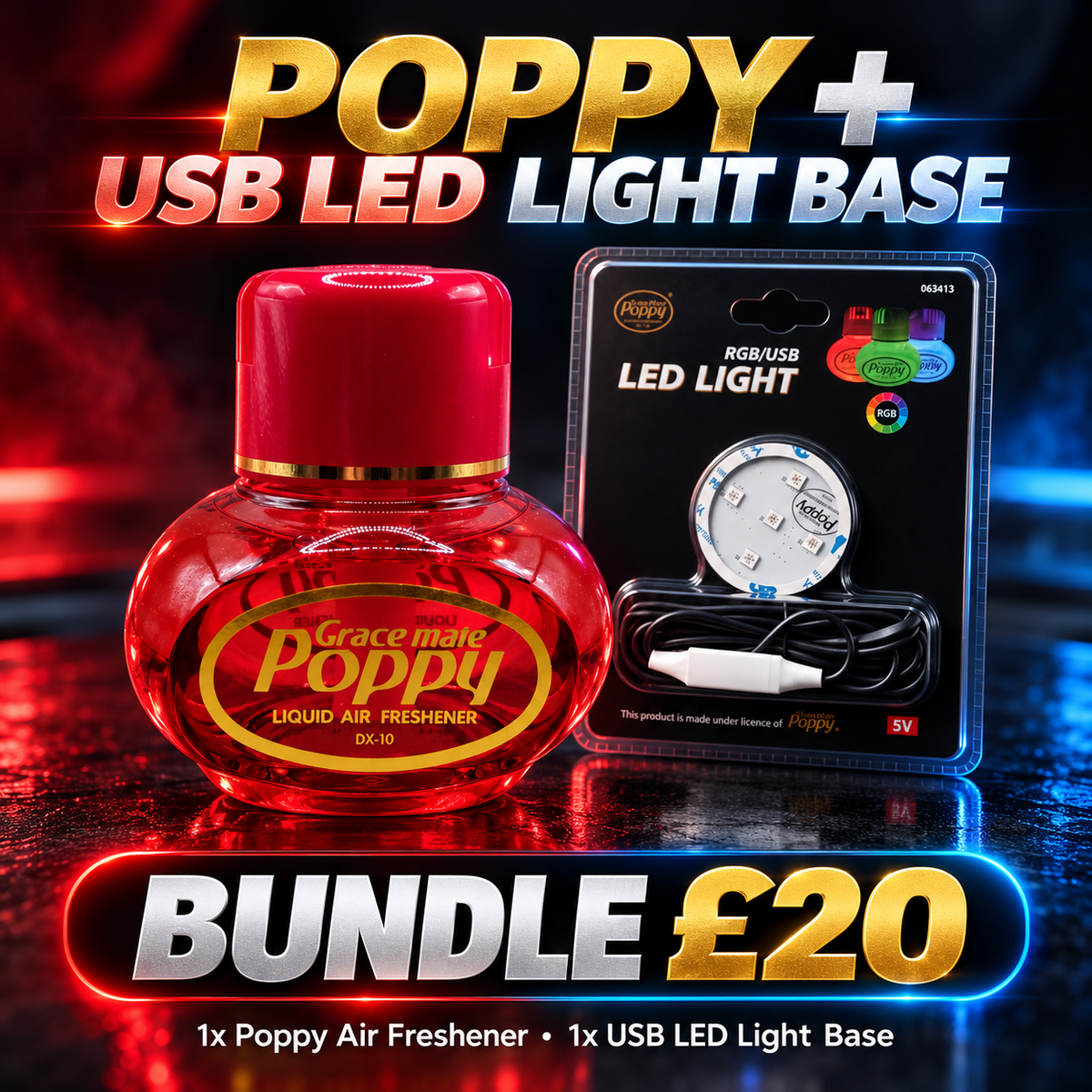 Gracemate Poppy & USB LED Lightbase