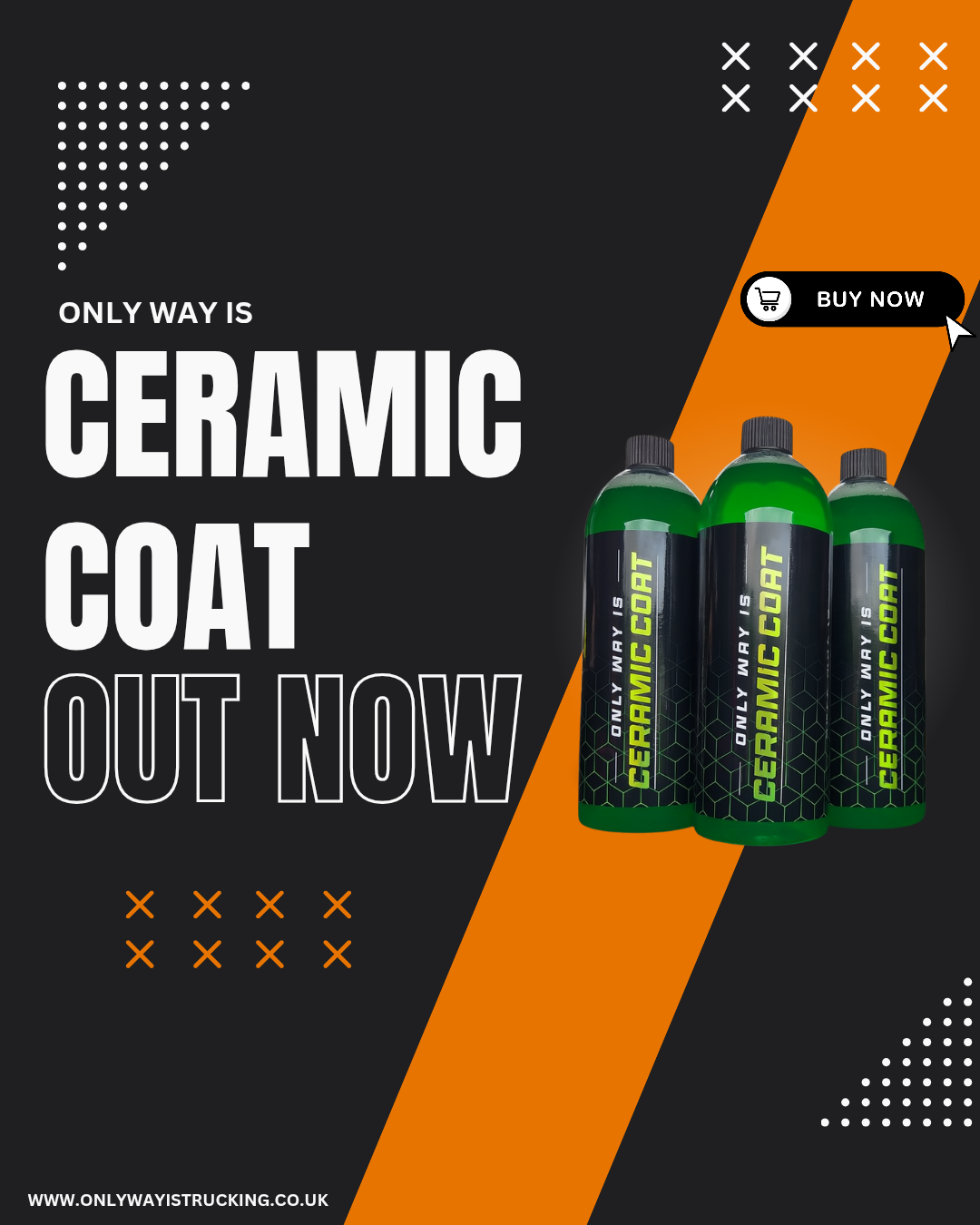 NEW: Only Way Is Ceramic Coat  Level up your shine and protection. Our all-new Ceramic Coat.