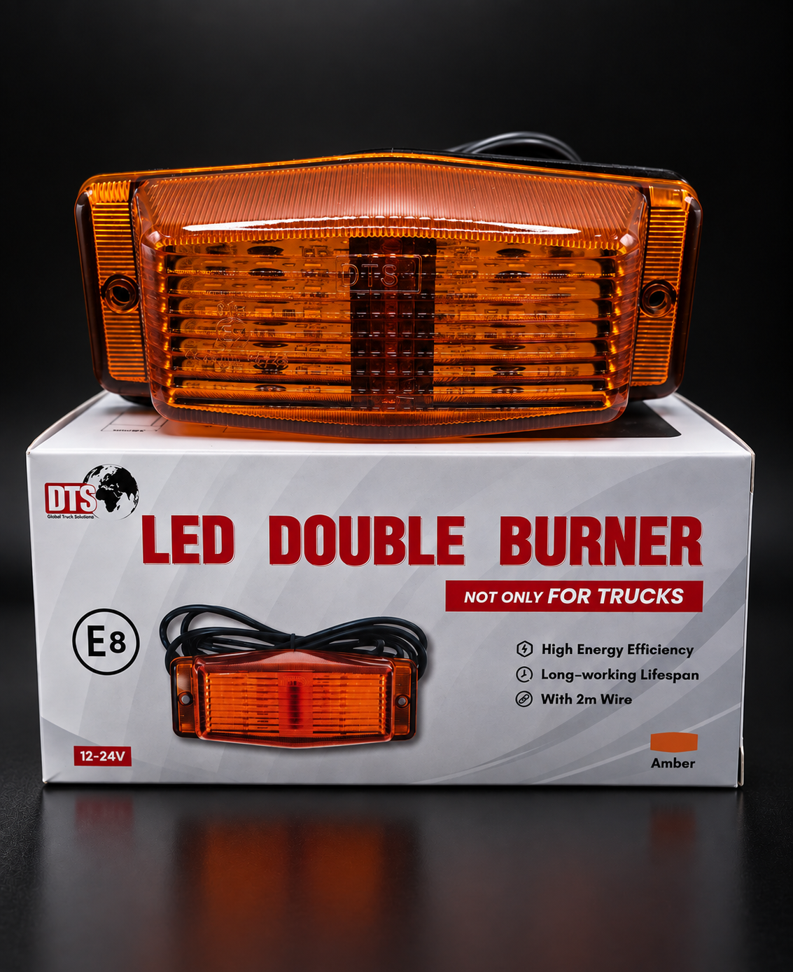 LED Double Burner 12-24V (Amber)