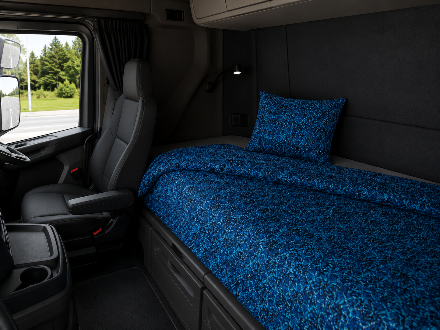 Danish Plush Blue Bed Cover 140cm x 200cm (Single)