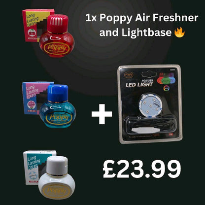 Gracemate Poppy Air Freshner (150ML) with USB Lightbase