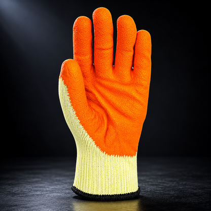 2x - Pair Polyco GH300 S Grip Crinkle Latex-Palm General Handling Gloves