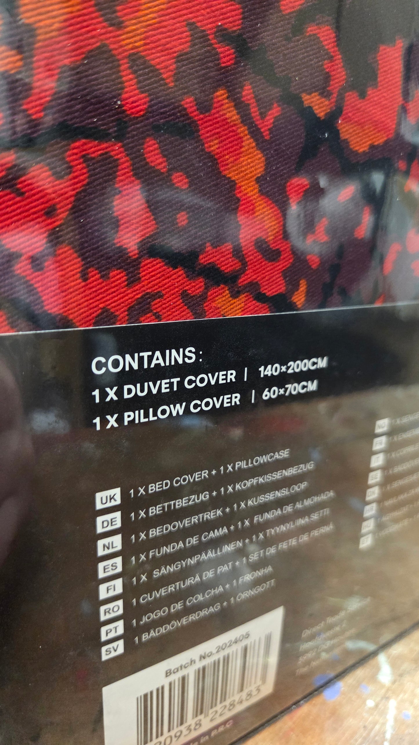 Danish Plush Red Bed Cover 140cm x 200cm (Single)